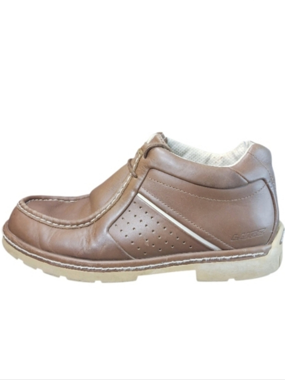 Lugz Boots Men's 10 Brown Leather Lace-up Chukka Casual Shoes
